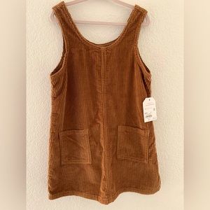 Little Co. Lauren Conrad Toddler Girl Brown Corduroy Pullover Dress Size:4T NWT